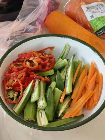 オクラを使った鴨もも肉の作り方：2