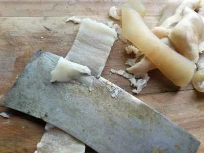 豚皮とインゲンの炒め物の作り方：2