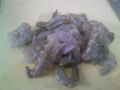 エビとたけのことピーマンの炒め物の作り方：4