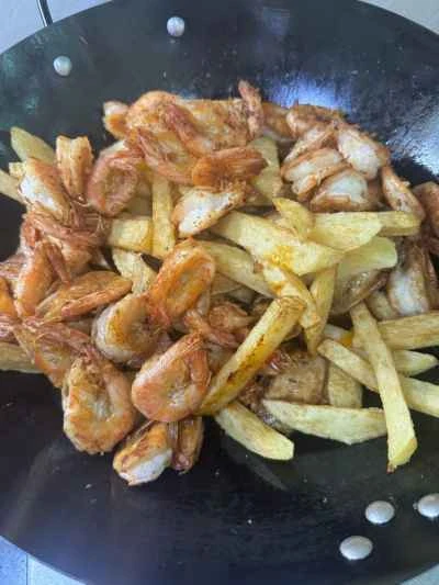 ドライポットチキンウィングとエビの作り方：18