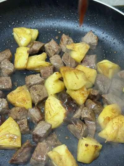 パイナップルビーフキューブの作り方：8