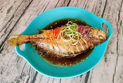 蒸しニベのレシピ手順：4