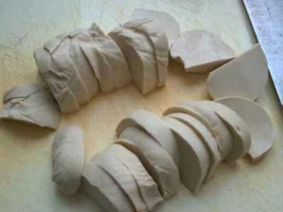 水タケノコ入りベジタリアンチキンの煮込みの作り方：4