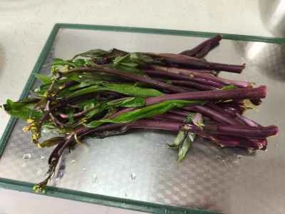 牛肉の煮込みと赤からし菜の炒め物の作り方：1