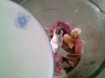 ひき肉入り蒸し毛ガニの作り方：6