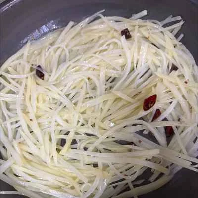 ホット＆サワーシュレッドポテトの作り方：6