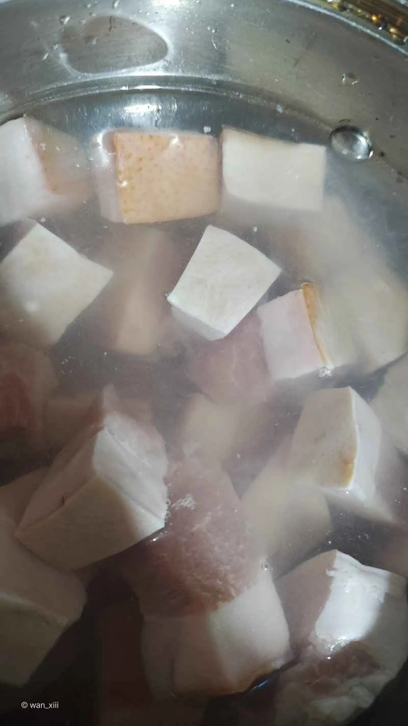 炊飯器で豚の角煮を作る手順：2