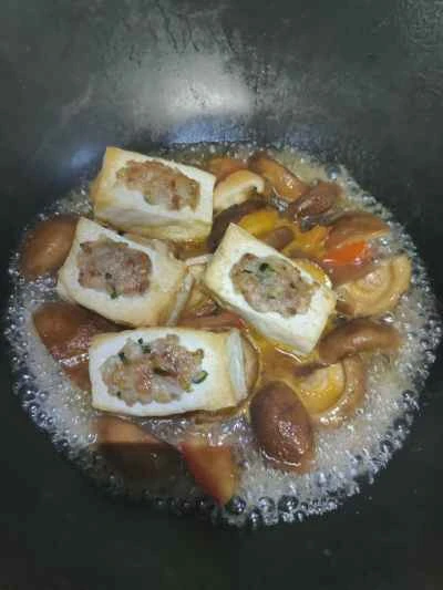 キノコの煮込みと豆腐の詰め物の作り方：9