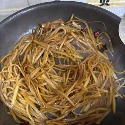 ホット＆サワーシュレッドポテトの作り方：8