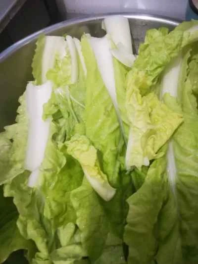 緑野菜炒めの作り方：1