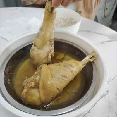 電気鍋で作る塩焼き鶏もも肉の作り方:5