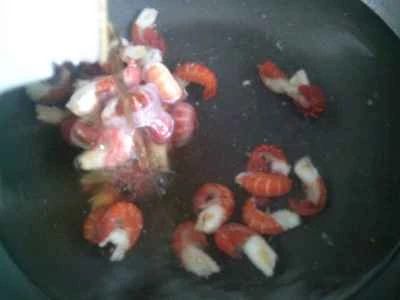 ロブスターテールウシガエルの調理手順：3