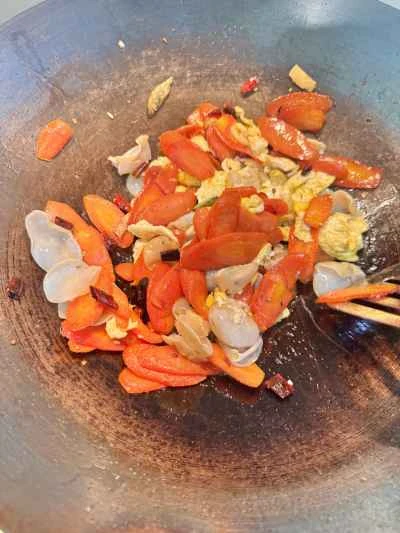 にんじん、白キクラゲ、キクラゲの卵炒めの作り方：4