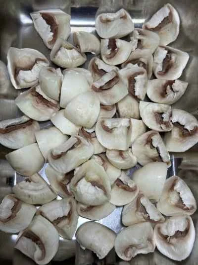 バターマッシュルームと牛肉の角切りを作る手順：5