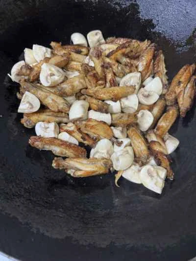 ハニーグレーズマッシュルームチキンウィングのレシピ手順：9