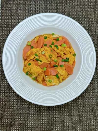 ハムとスクランブルエッグの作り方：9