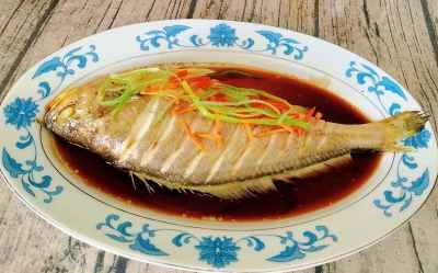 蒸しニベのレシピ