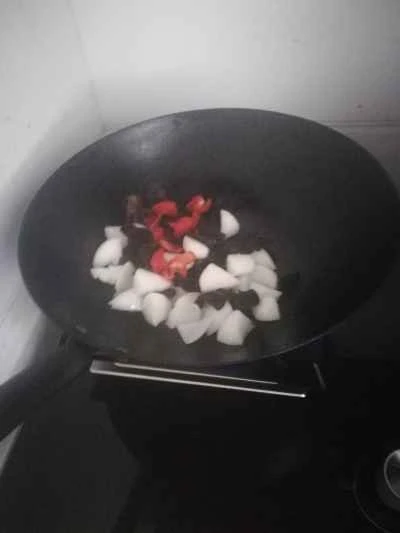 きくらげと玉ねぎの炒め物の作り方：5