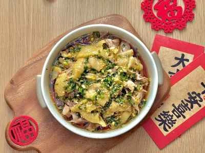 ネギ油チキン細切りの作り方：9