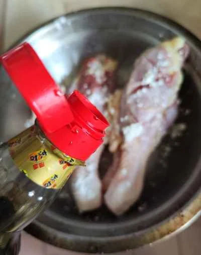 蒸し鶏もも肉のレシピ手順：3