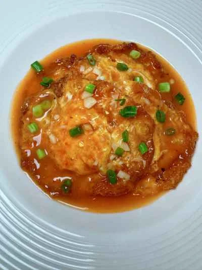 トマトソースのポーチドエッグの作り方：13