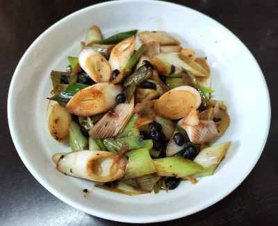 ネギと黒豆の炒め物の作り方:6