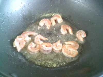 エビとインゲンの炒め物の作り方：9