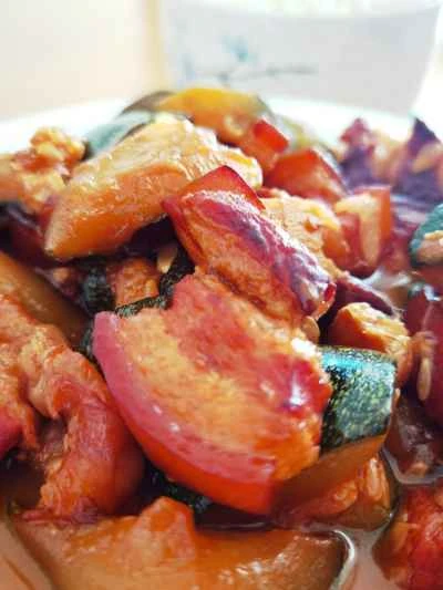 ベビーカボチャ入り豚バラ肉の煮込み レシピ手順：19