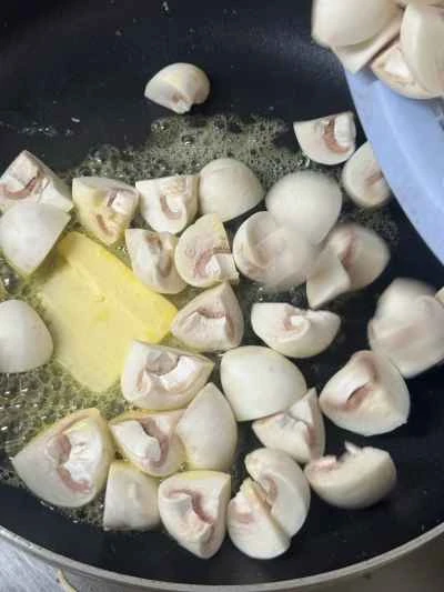 乾燥キノコ入りチキンのソテーの作り方：11