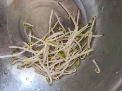 里芋ともやしと春雨の蒸し煮の作り方：2