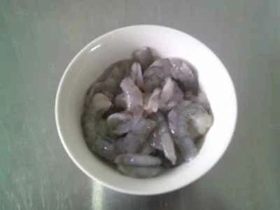 水たけのこのピーマンとエビ炒めの作り方：5