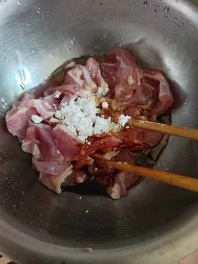 豚肉と八宝野菜の炒め物の作り方：4