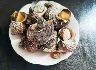 湯通ししたコンク貝の作り方：4