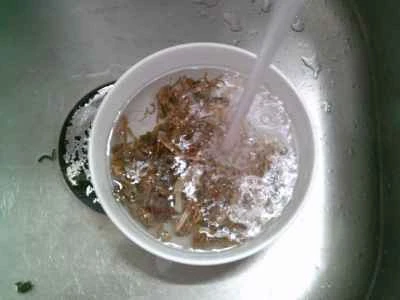 乾燥タケノコと野菜を詰めた蒸しグルテンの作り方：2