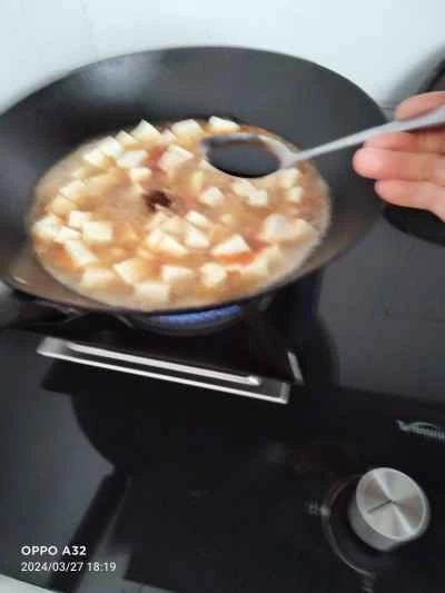 麻婆豆腐のレシピ手順：5