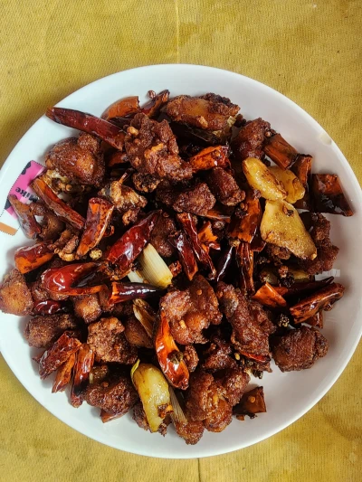 スパイシーな角切りチキンの作り方：11