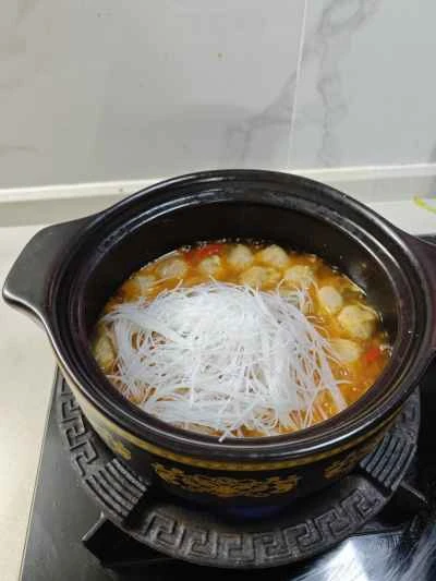 トマトミートボール春雨キャセロールのレシピ手順：8