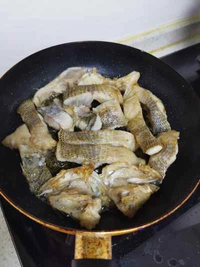 スズキのネギ炒めの作り方：9