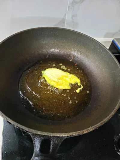 揚げカボチャの花の作り方：2