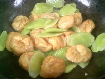 レタス入りグルテン炒めの作り方：6