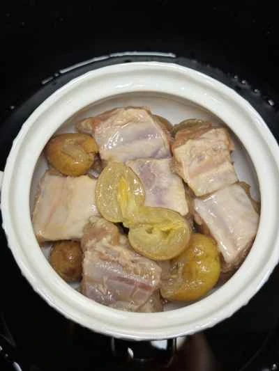 黄色い皮の蒸し豚スペアリブの作り方：8