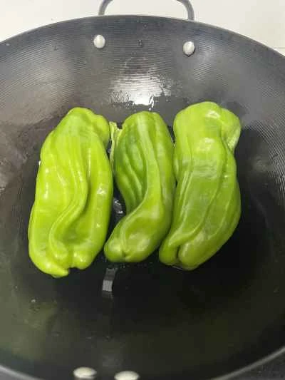 虎皮ピーマンの作り方：4