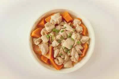 かぼちゃ入り蒸し鶏もも肉のレシピ手順：6