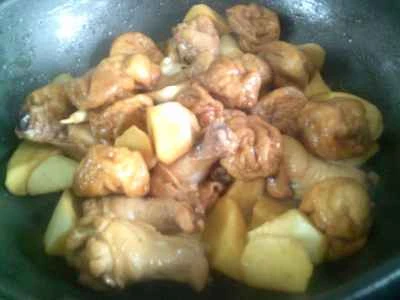 水煮タケノコと揚げグルテン入り鶏手羽先の煮込みの作り方：13