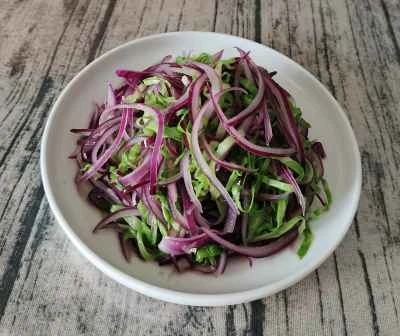 玉ねぎとキャベツの炒め物の作り方：5