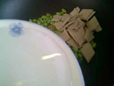 漬物、枝豆、豆腐皮の炒め物の作り方：5
