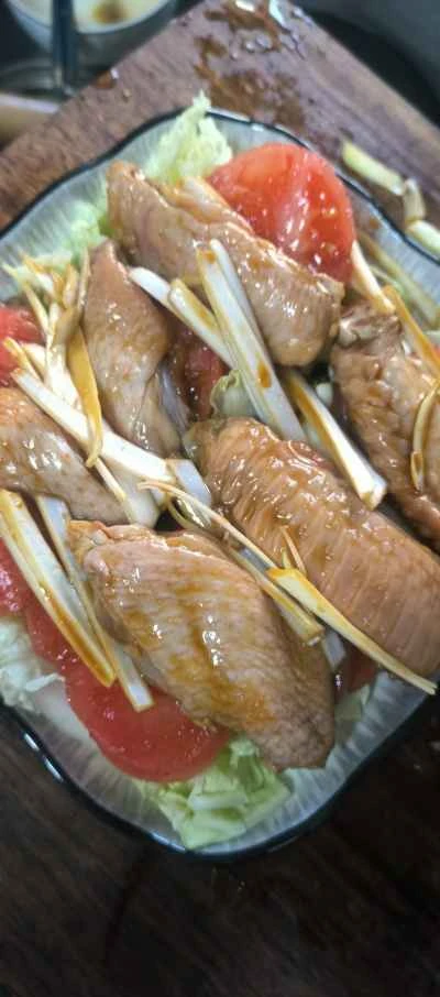 蒸し鶏の手羽先レシピ手順：3