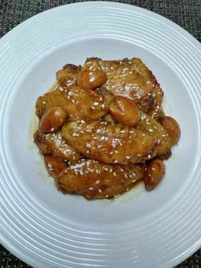 黄色い皮のチキンウィングを作る手順：14