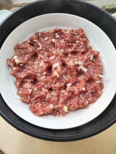 蒸しビーフパティのレシピ手順：7