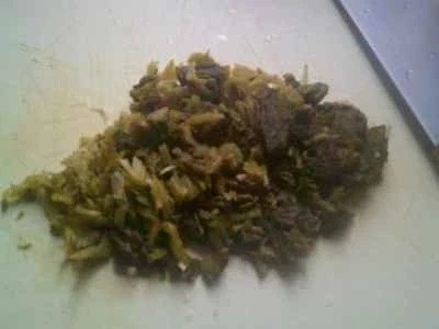 たけのこと漬物と卵の炒め物の作り方：3